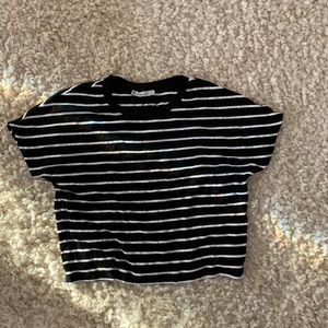 ZARA striped crop top